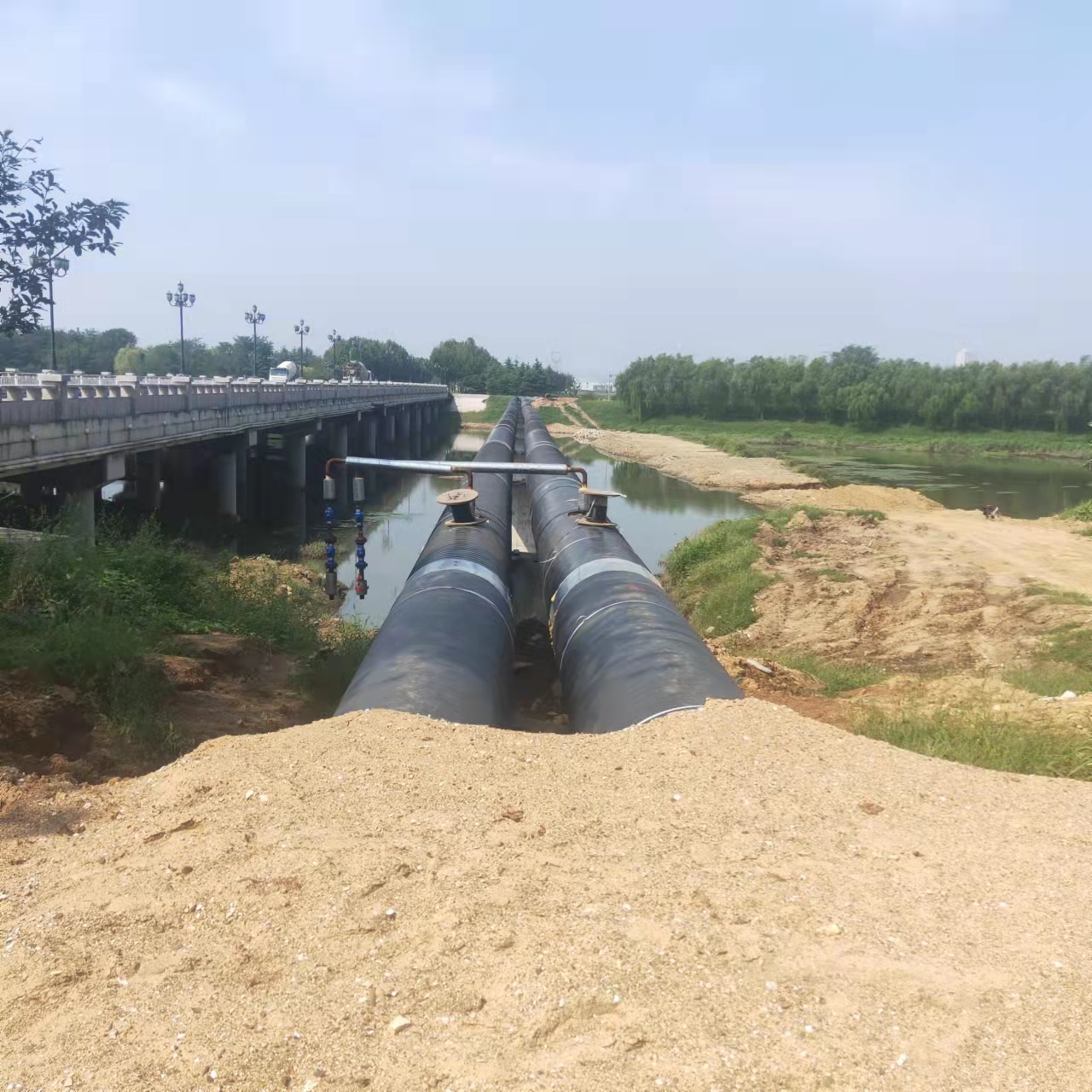 德宏西气东输顶管施工输油管道清洗